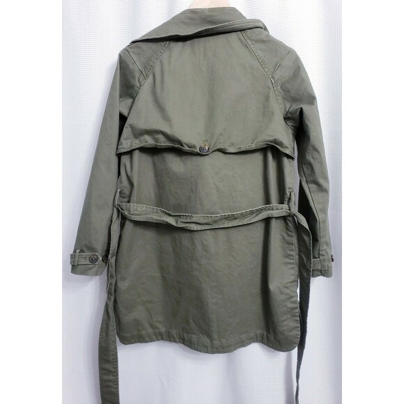 Lucky Brand Belted Green Military Jacket Women's size SMALL - Picture 3 of 8